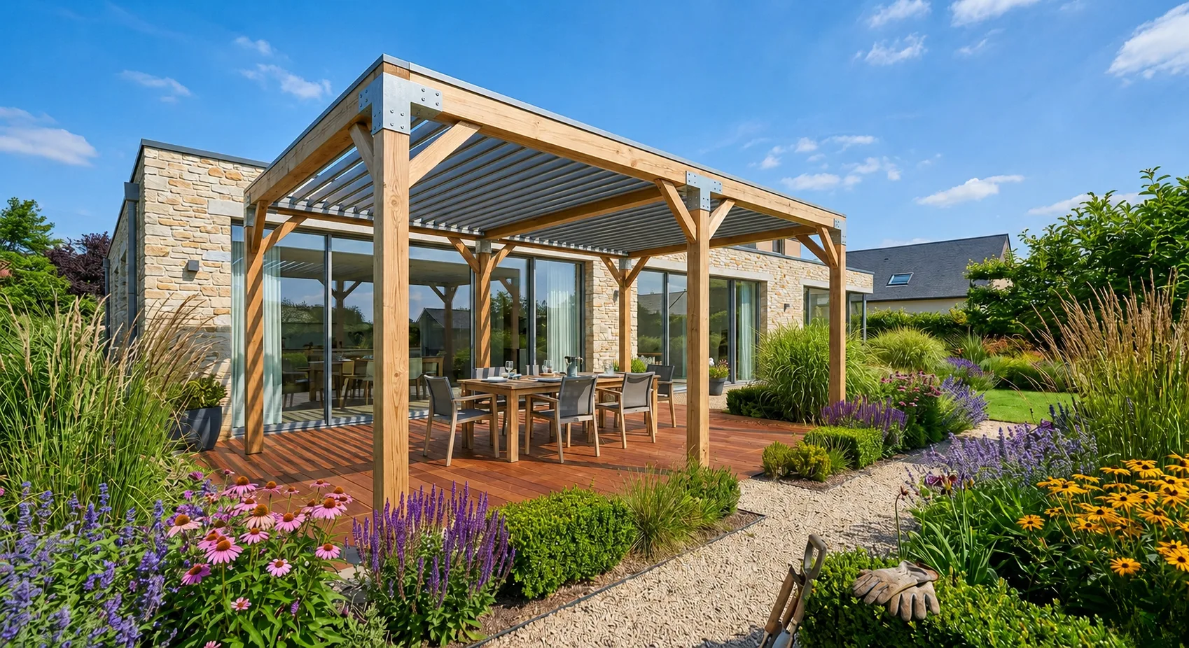 Terrasse bois sur mesure à Soissons