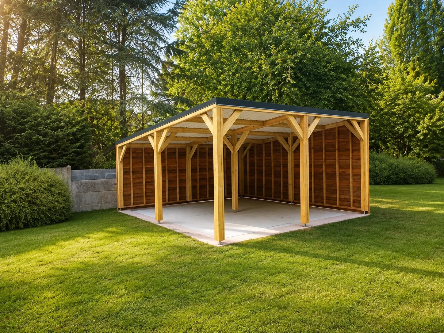Carport avec bardage